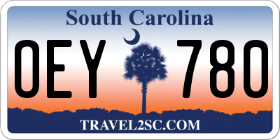 SC license plate OEY780