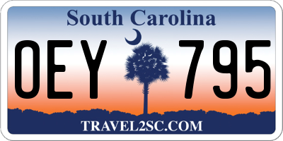 SC license plate OEY795