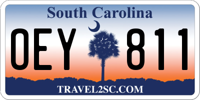 SC license plate OEY811