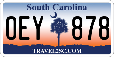 SC license plate OEY878
