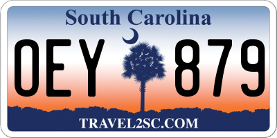 SC license plate OEY879