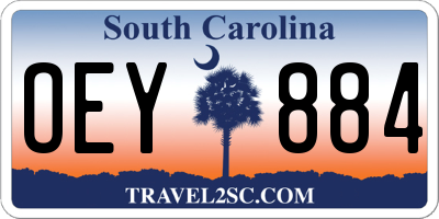SC license plate OEY884