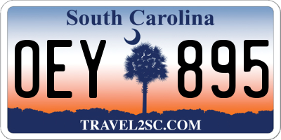 SC license plate OEY895