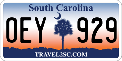 SC license plate OEY929