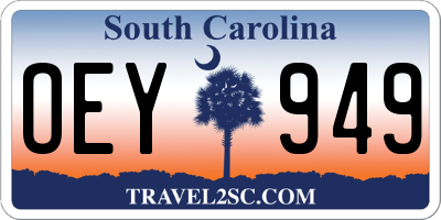SC license plate OEY949
