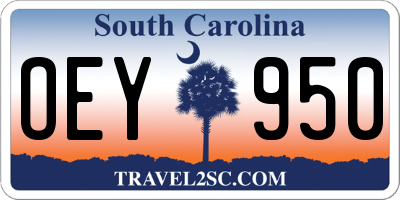 SC license plate OEY950