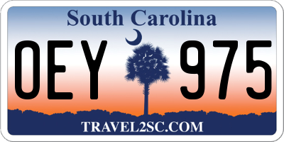 SC license plate OEY975