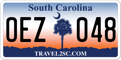 SC license plate OEZ048