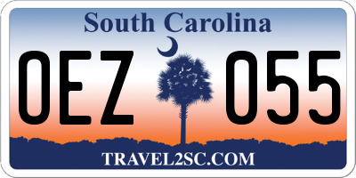 SC license plate OEZ055