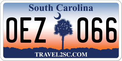 SC license plate OEZ066