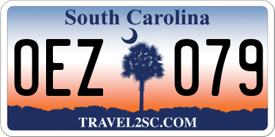 SC license plate OEZ079