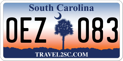 SC license plate OEZ083