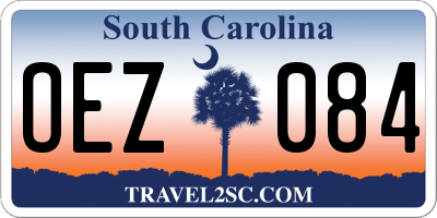 SC license plate OEZ084