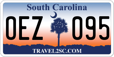 SC license plate OEZ095