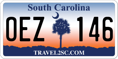 SC license plate OEZ146