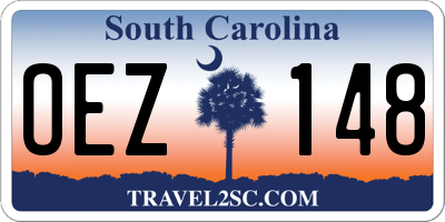 SC license plate OEZ148