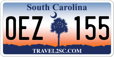 SC license plate OEZ155