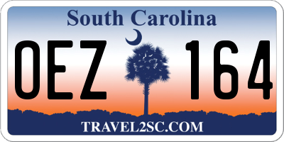 SC license plate OEZ164