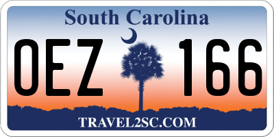 SC license plate OEZ166