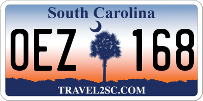 SC license plate OEZ168