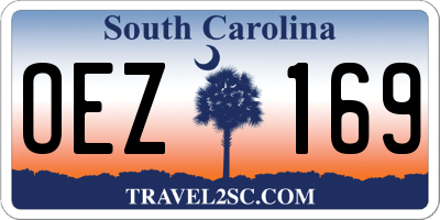 SC license plate OEZ169