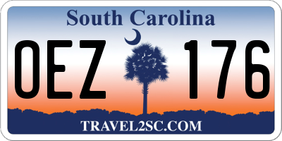 SC license plate OEZ176