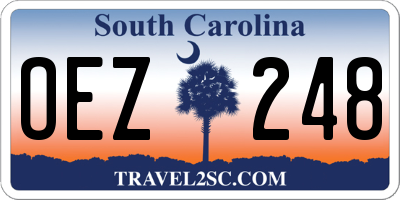 SC license plate OEZ248