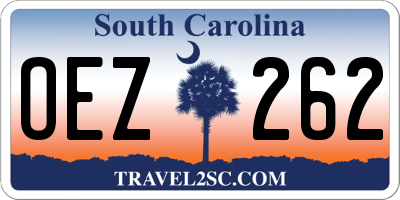 SC license plate OEZ262