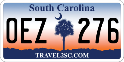 SC license plate OEZ276