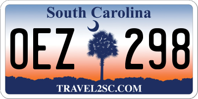 SC license plate OEZ298