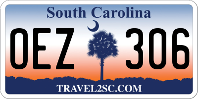 SC license plate OEZ306