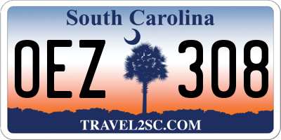 SC license plate OEZ308