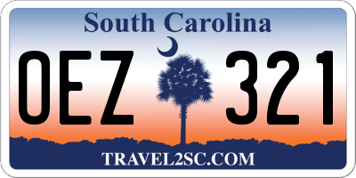 SC license plate OEZ321