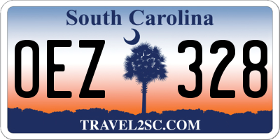 SC license plate OEZ328