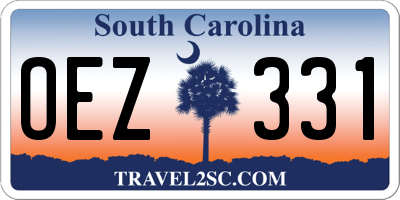 SC license plate OEZ331