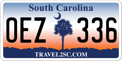SC license plate OEZ336