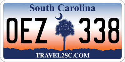 SC license plate OEZ338