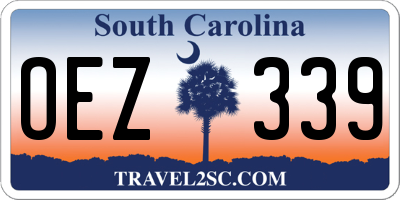 SC license plate OEZ339