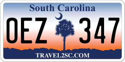 SC license plate OEZ347
