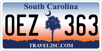 SC license plate OEZ363