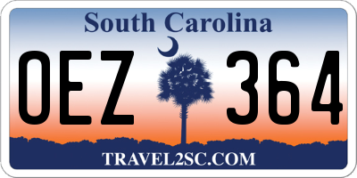 SC license plate OEZ364