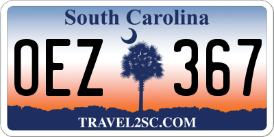 SC license plate OEZ367