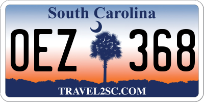 SC license plate OEZ368