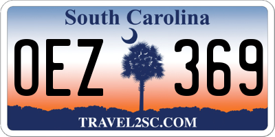 SC license plate OEZ369