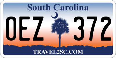 SC license plate OEZ372
