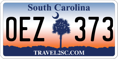 SC license plate OEZ373
