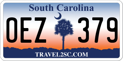 SC license plate OEZ379