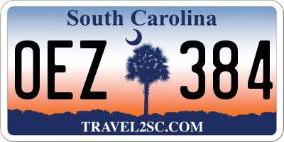 SC license plate OEZ384