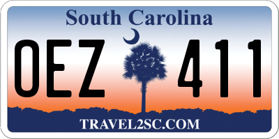 SC license plate OEZ411