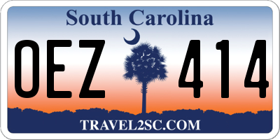 SC license plate OEZ414